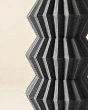 Zigzag Fold Vase – close-up of the printed texture