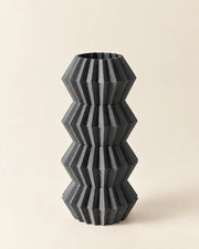Zigzag Fold Vase – three-quarter studio view