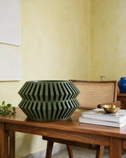 Zigzag Hex Planter – styled on a console