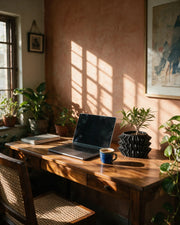 Zigzag Layer Planter – on a work desk in morning sun