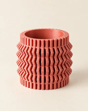 Zigzag Pleat Planter – three-quarter studio view