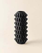 Zigzag Pleat Vase – three-quarter studio view
