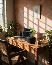 Zigzag Ridge Planter – on a work desk in morning sun